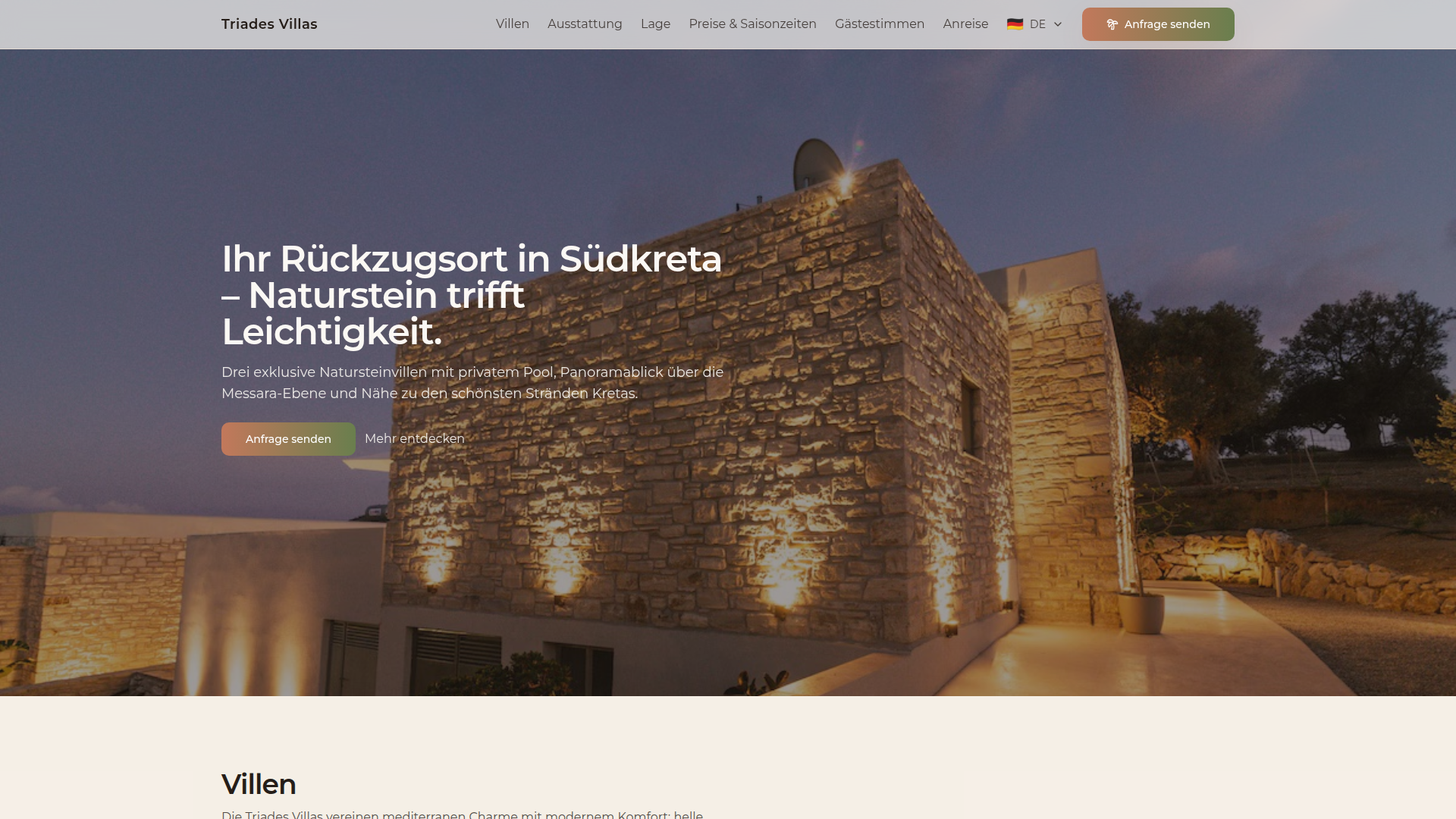 Triades Villa Screenshot